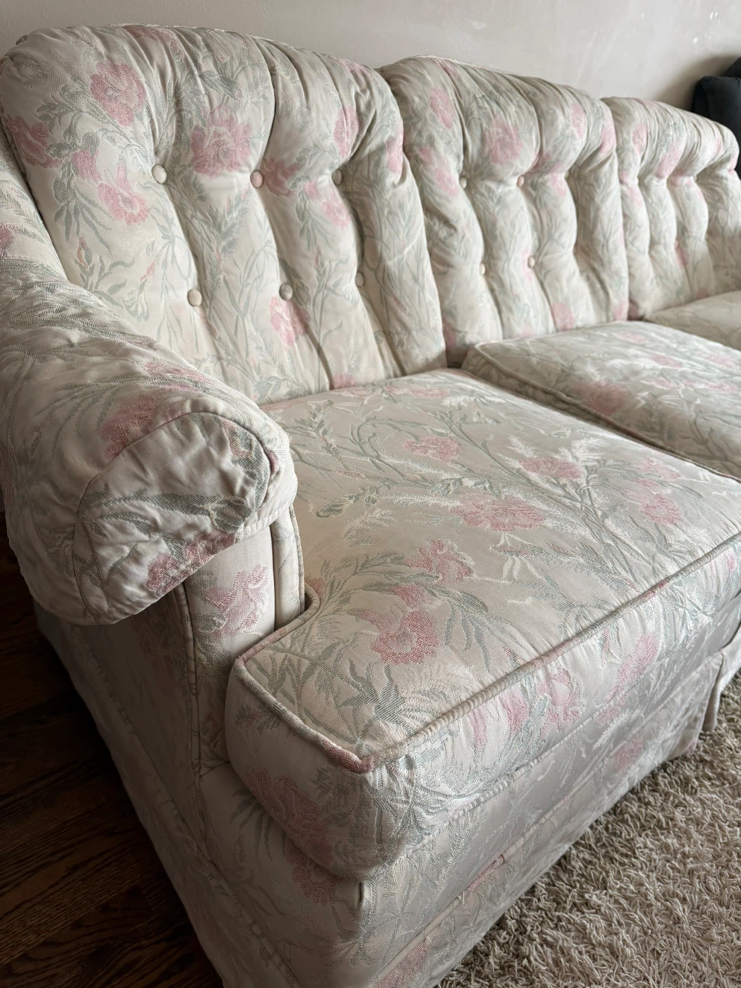 Floral Patterned 3-Seater Sofa with coffee table - photo 2