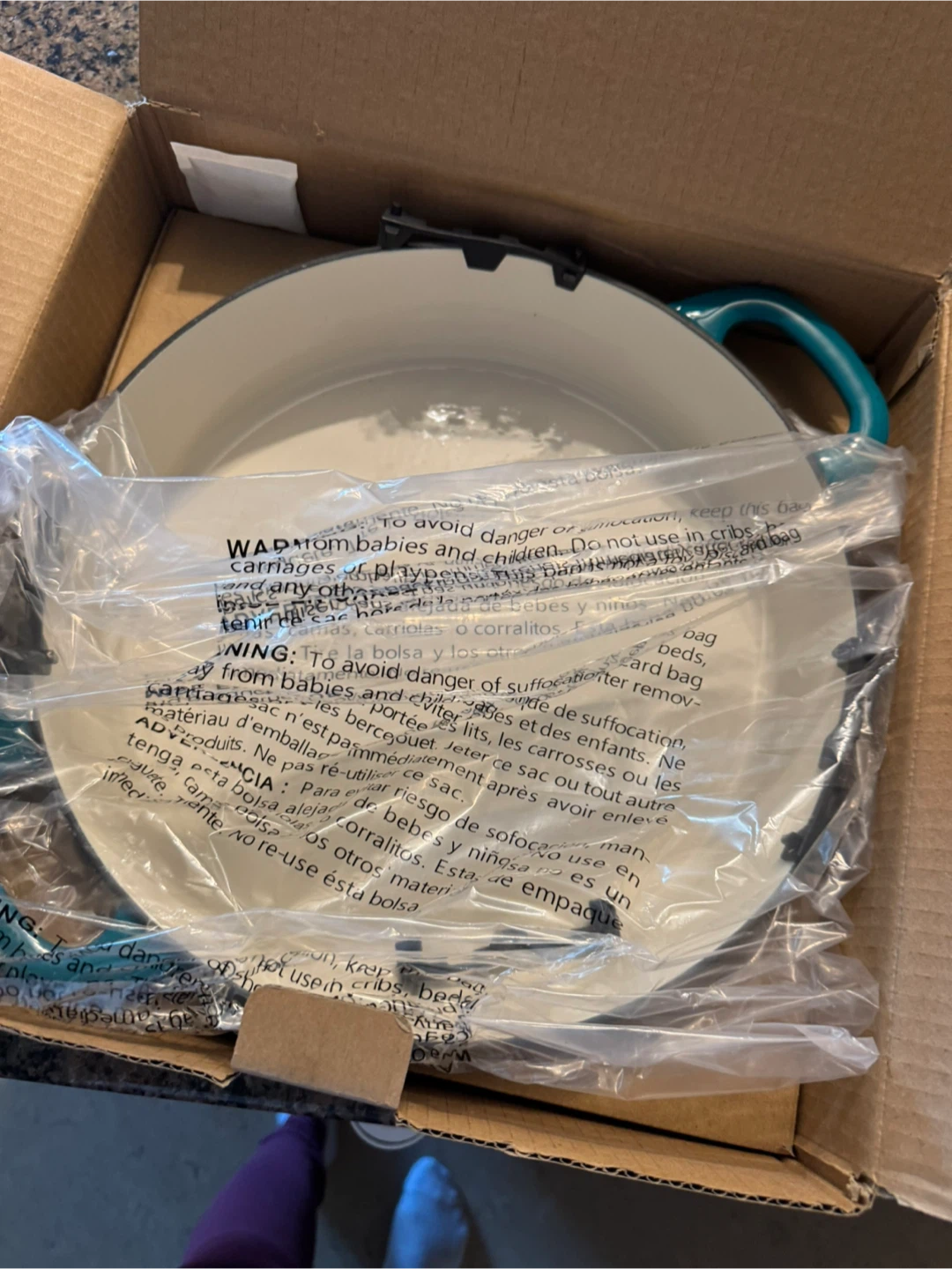 New Tramontina 4 Qt Enameled Cast Iron Braiser - photo 2
