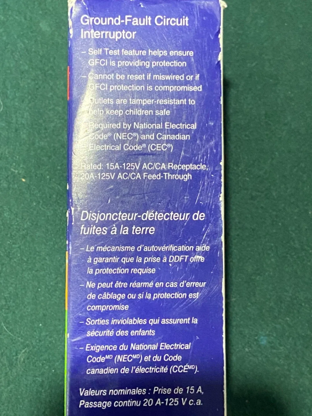 Leviton Tamper-Resistant GFCI Receptacle - White image indicator(2)