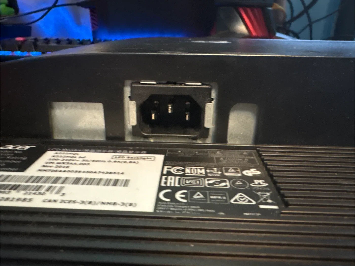 Acer K222HQL 22" LED Monitor image indicator(4)