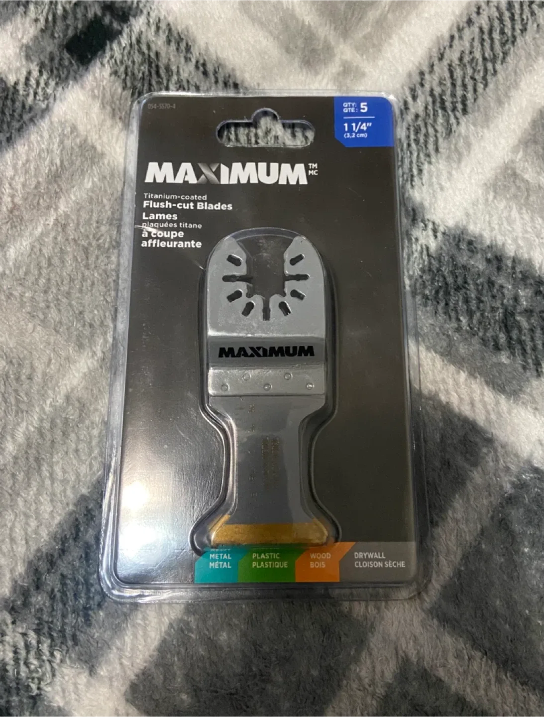 Maximum Titanium-Coated Flush-Cut Blades