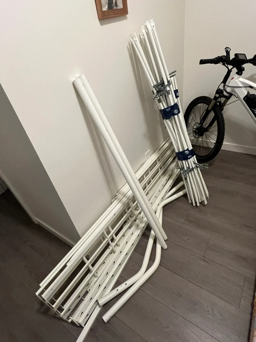 White Metal Bunk Bed Frame image indicator(7)