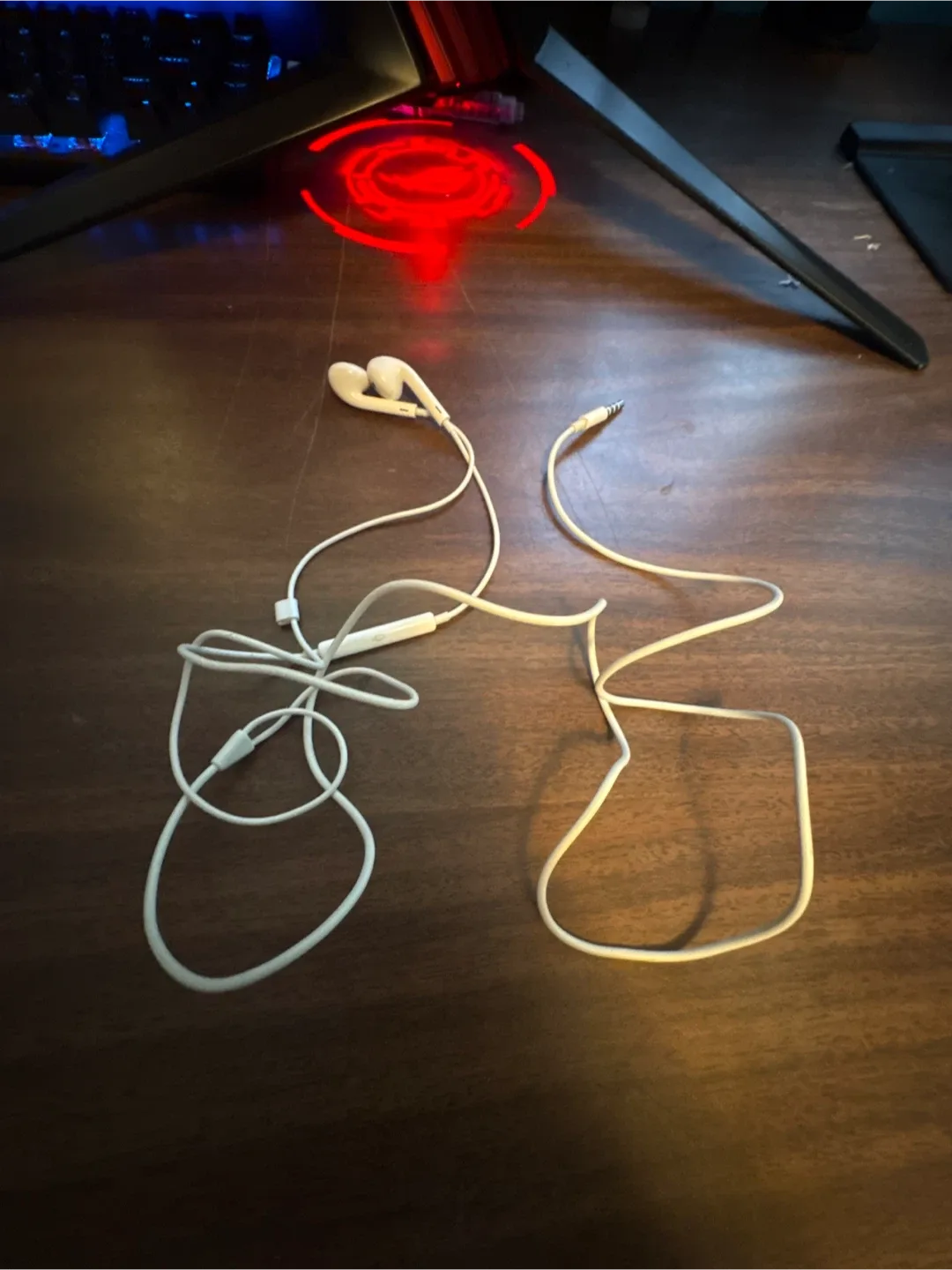 White Wired Earphones