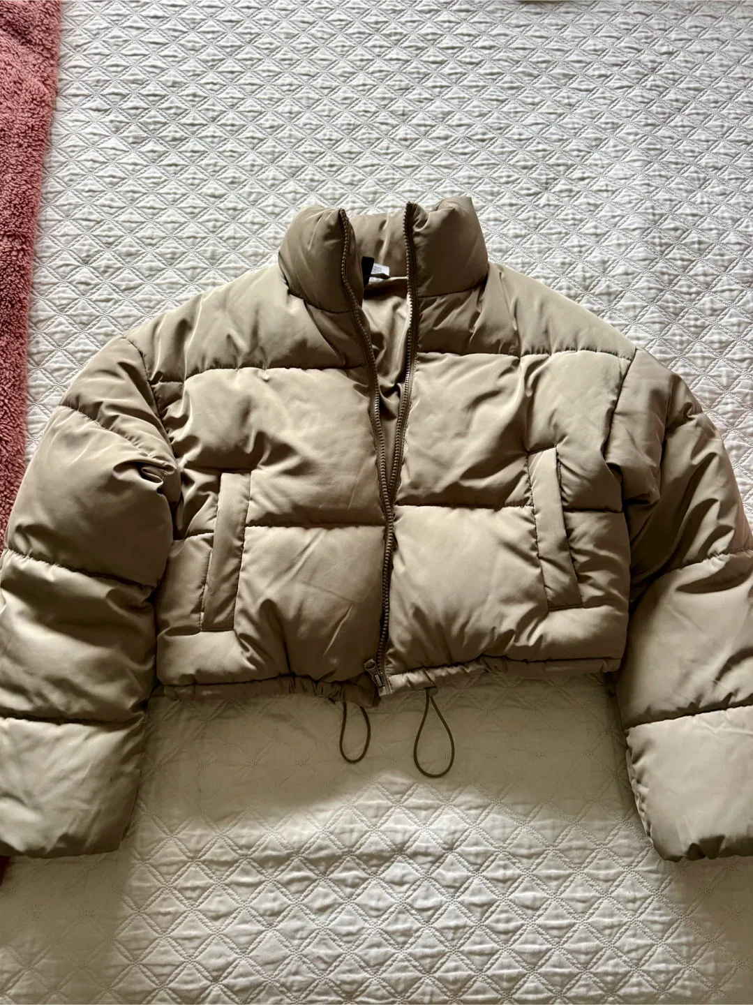 H&M Divided Crop Puffer Jacket - Size XXS