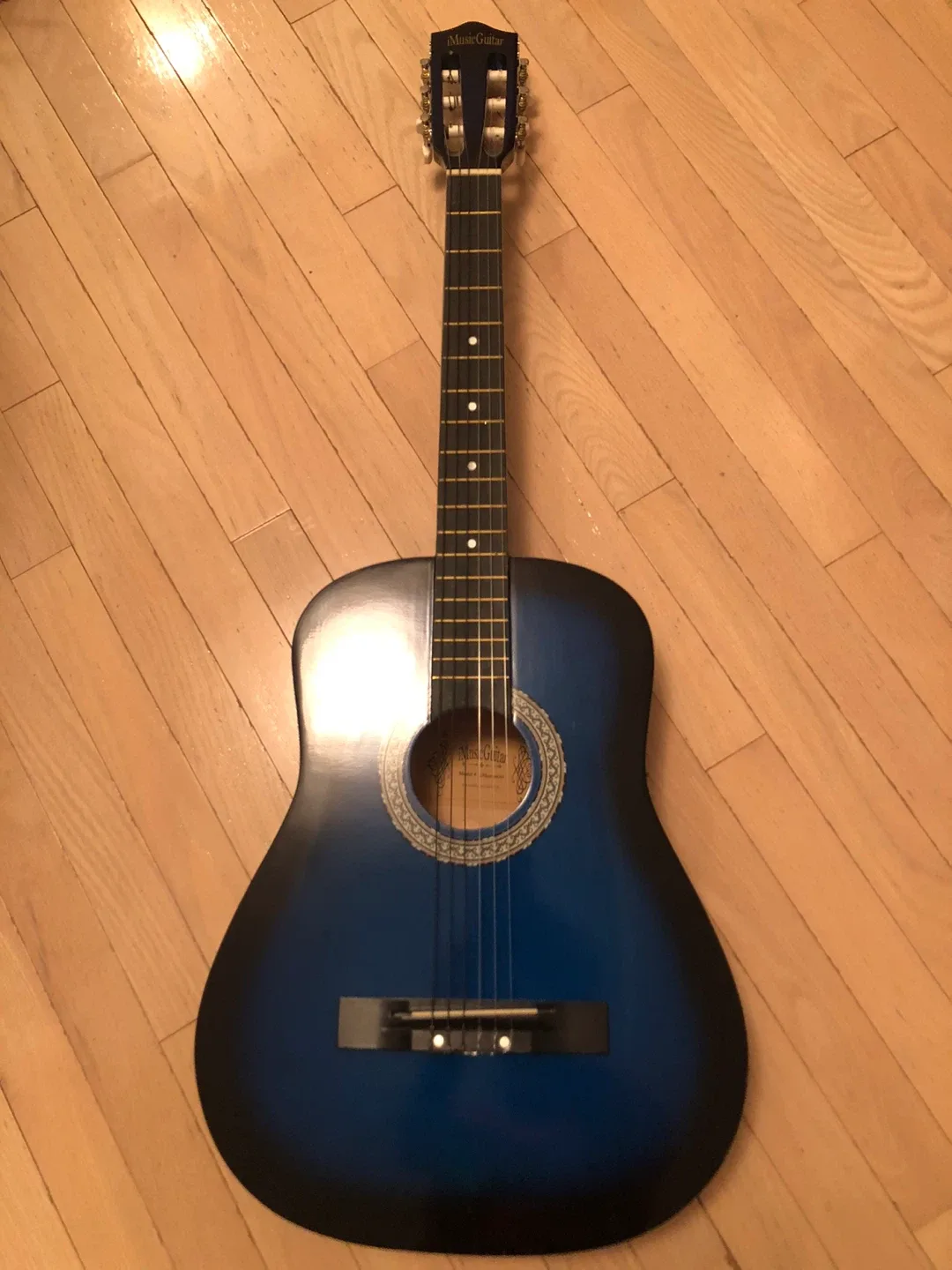 iMusicGuitar Blue Acoustic Guitar