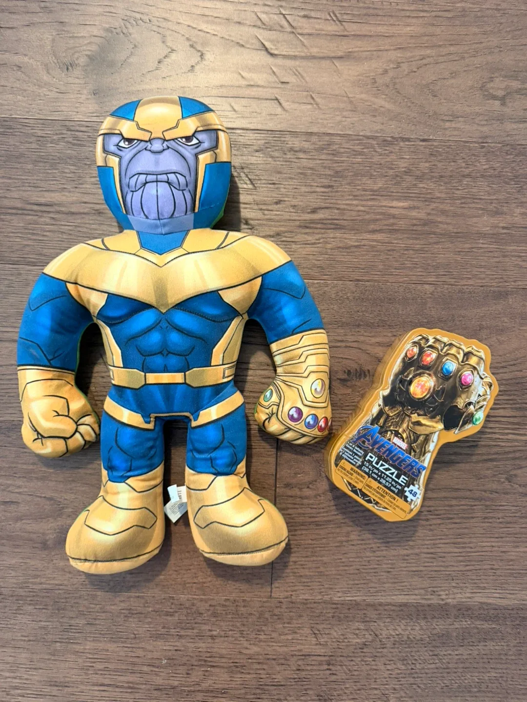 $10 for All! Marvel Thanos Plush & Brand New Avengers Puzzle
