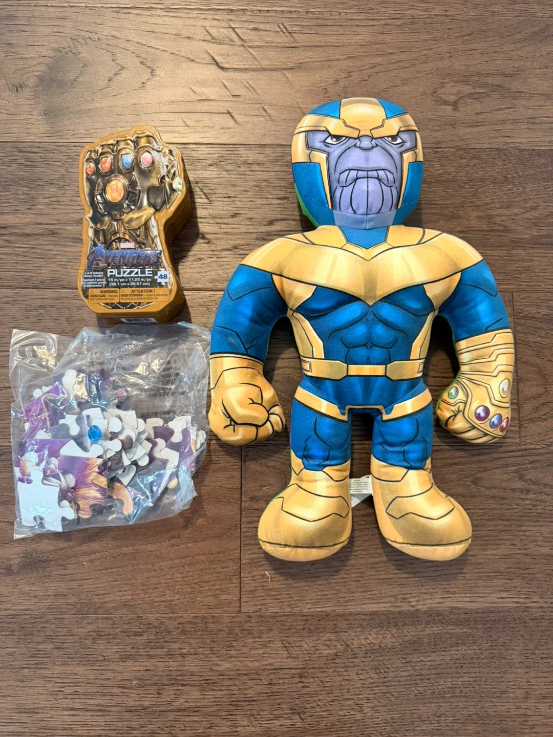 $10 for All! Marvel Thanos Plush & Brand New Avengers Puzzle image indicator(2)