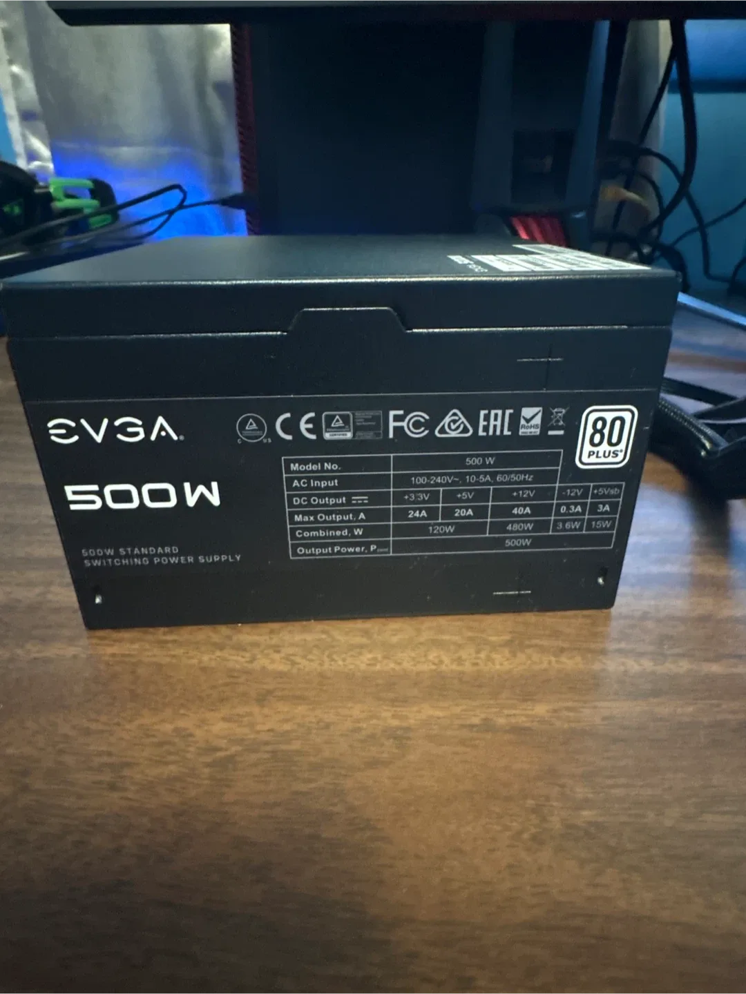 EVGA 500W 80 PLUS Standard Power Supply - New! image indicator(4)