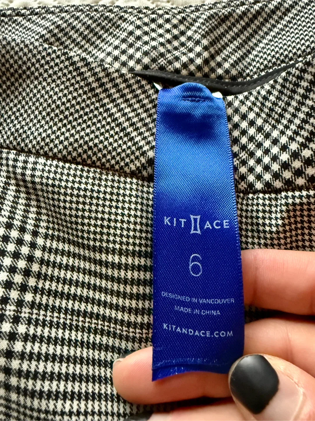 Kit and Ace Plaid Trousers - Size 6 image indicator(2)