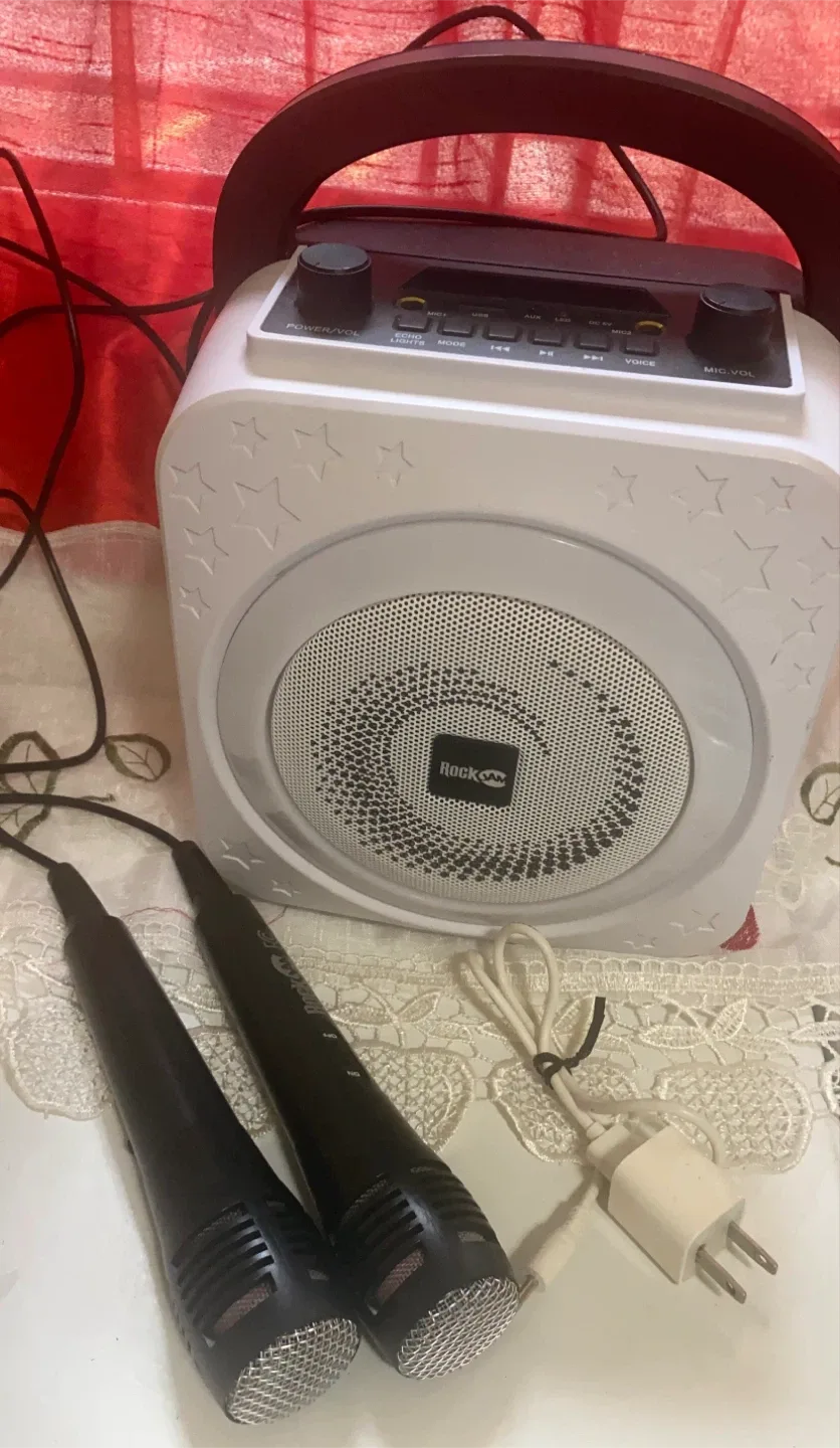 RockJam Karaoke Machine with 2 Microphones