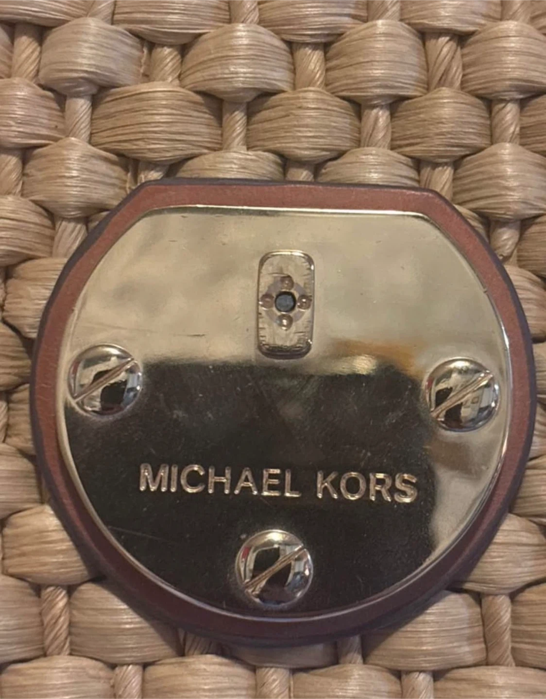 Michael Kors Straw & Leather Shoulder Bag - photo 4