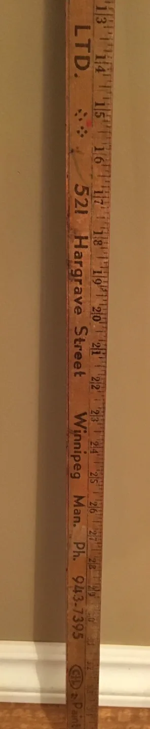 Vintage Western Paint Co. LTD. Ruler / Meter Stick image indicator(3)