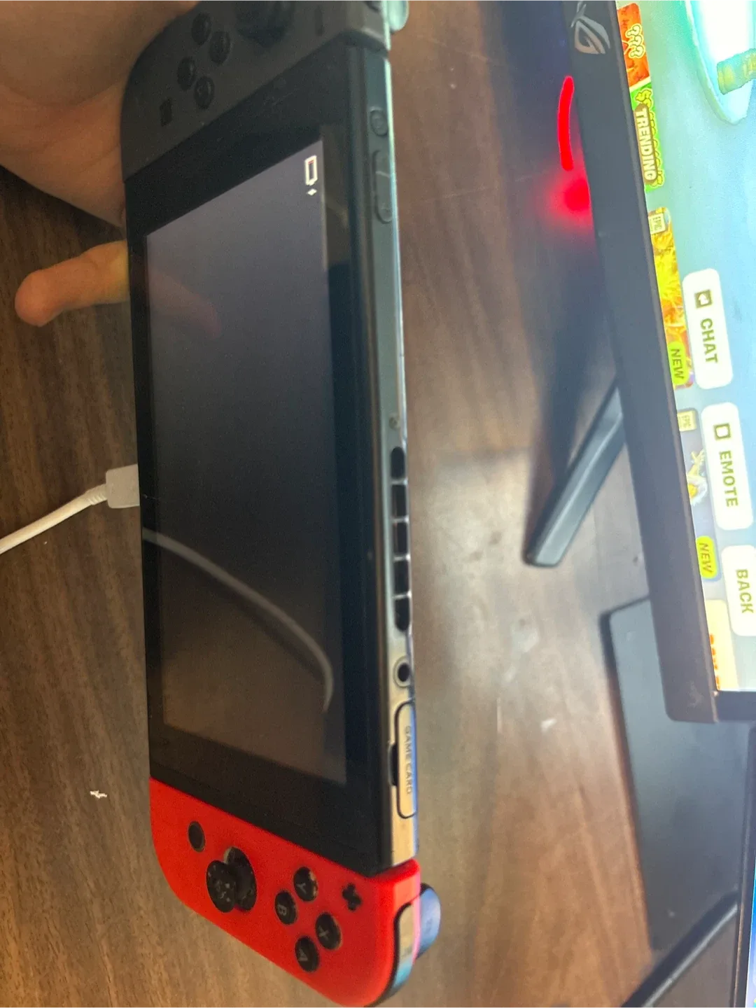 Nintendo Switch with Red & Grey Joy-Cons + 16GB SD Card image indicator(4)