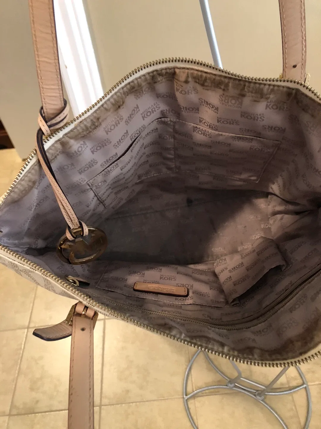 Michael Kors Tote Bag - Cream/Beige image indicator(4)