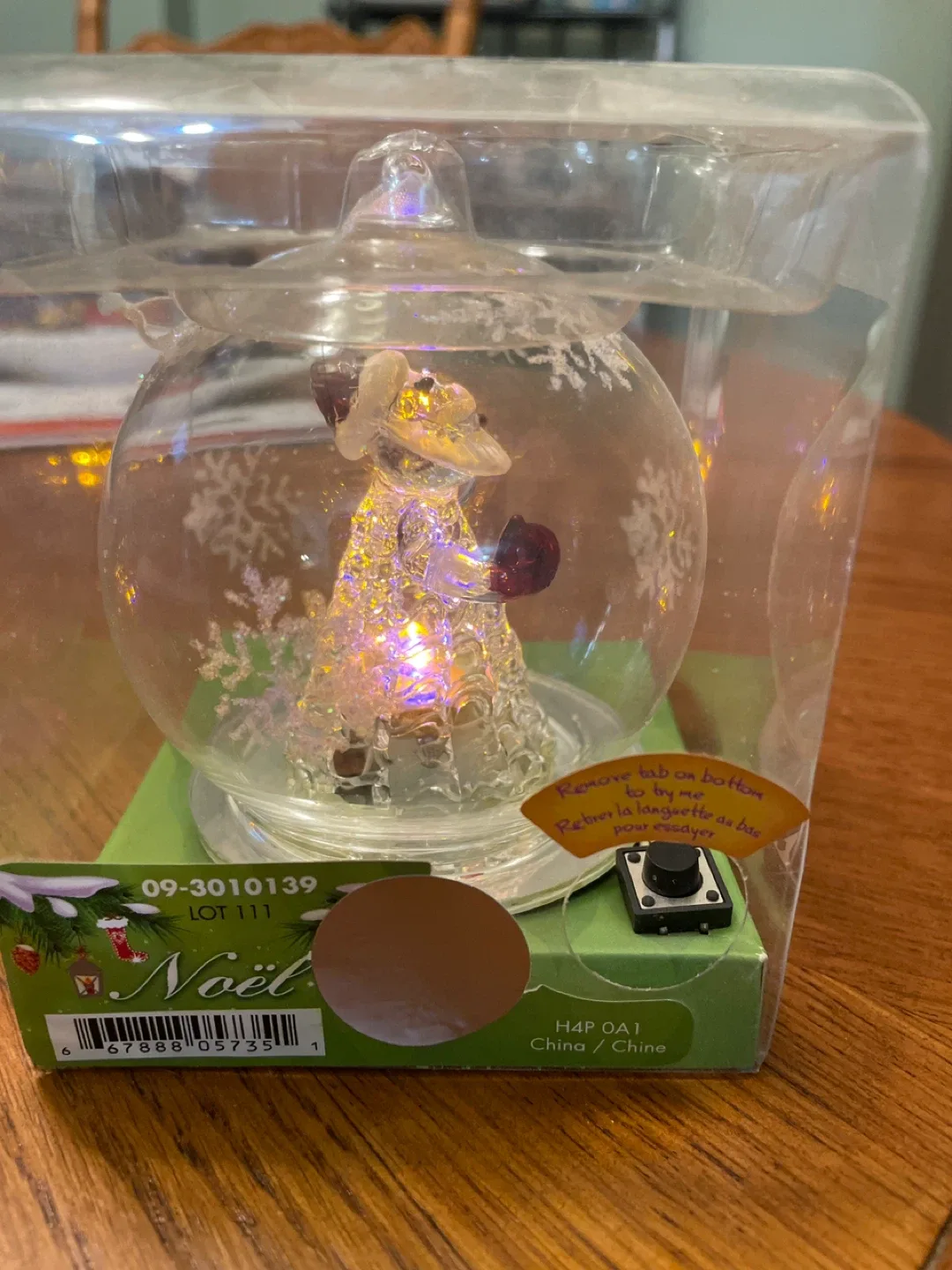 Noel Light Up Snowman Ornament