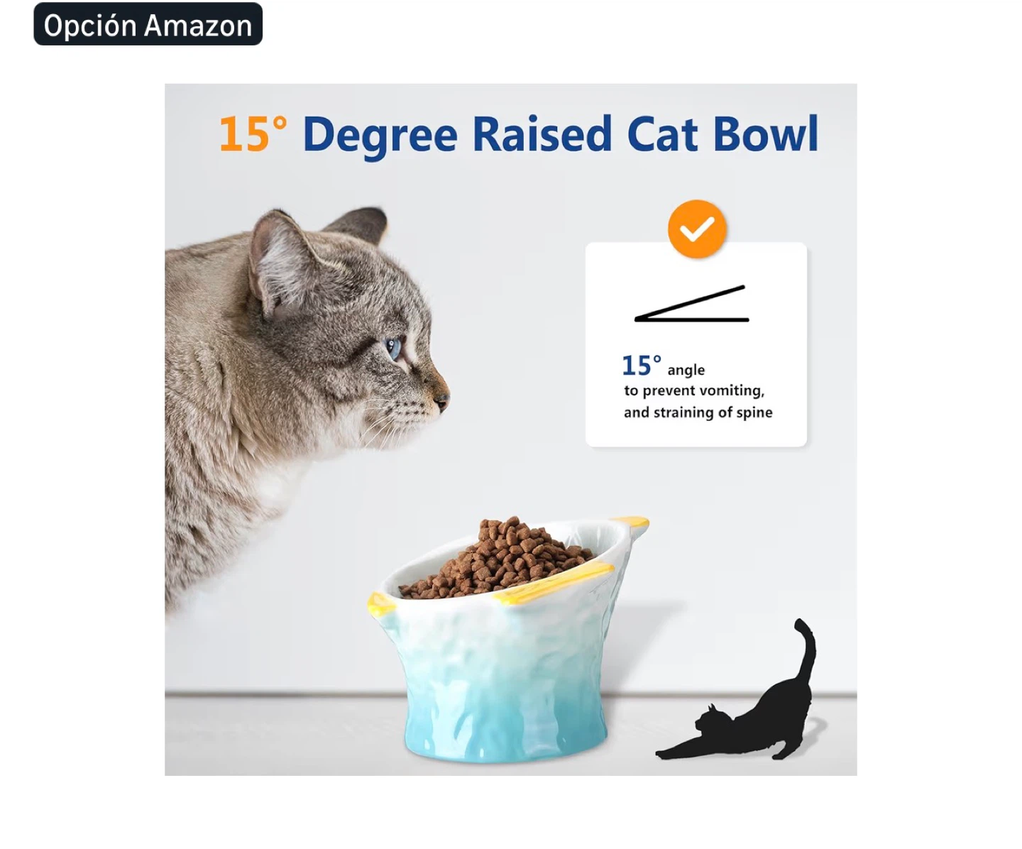 Tioncy 2-Pack Raised Cat Bowls - Ceramic - photo 4