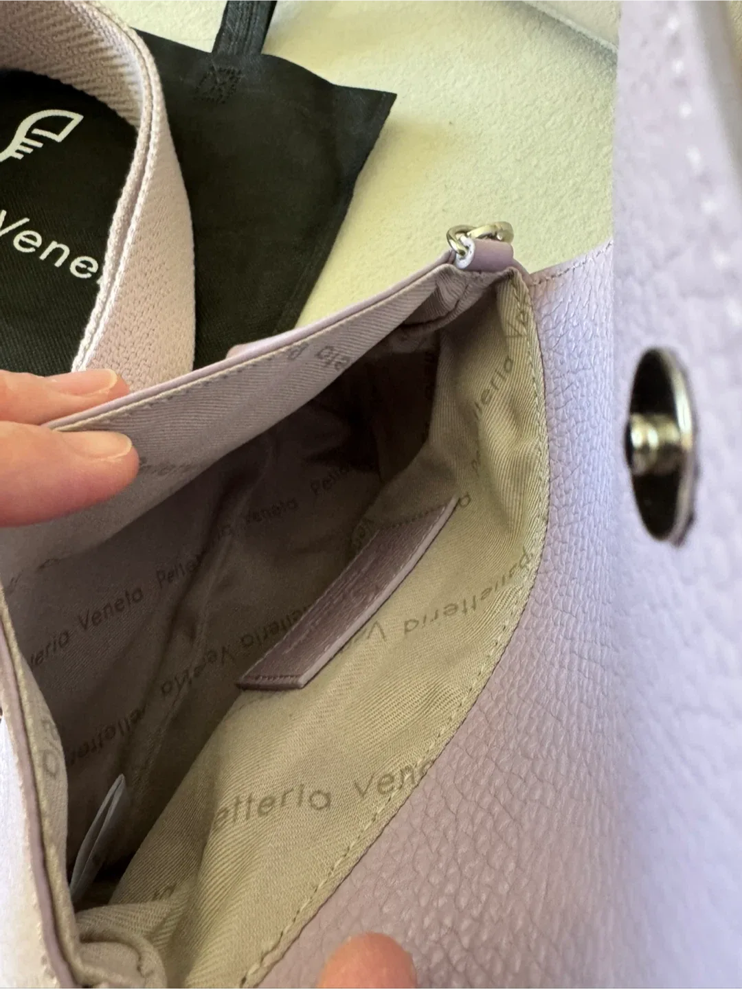 Lilac Leather Crossbody Bag - New! image indicator(5)