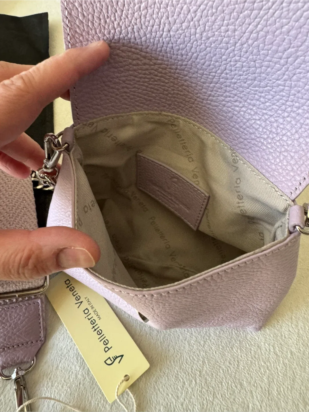 Lilac Leather Crossbody Bag - New! image indicator(6)