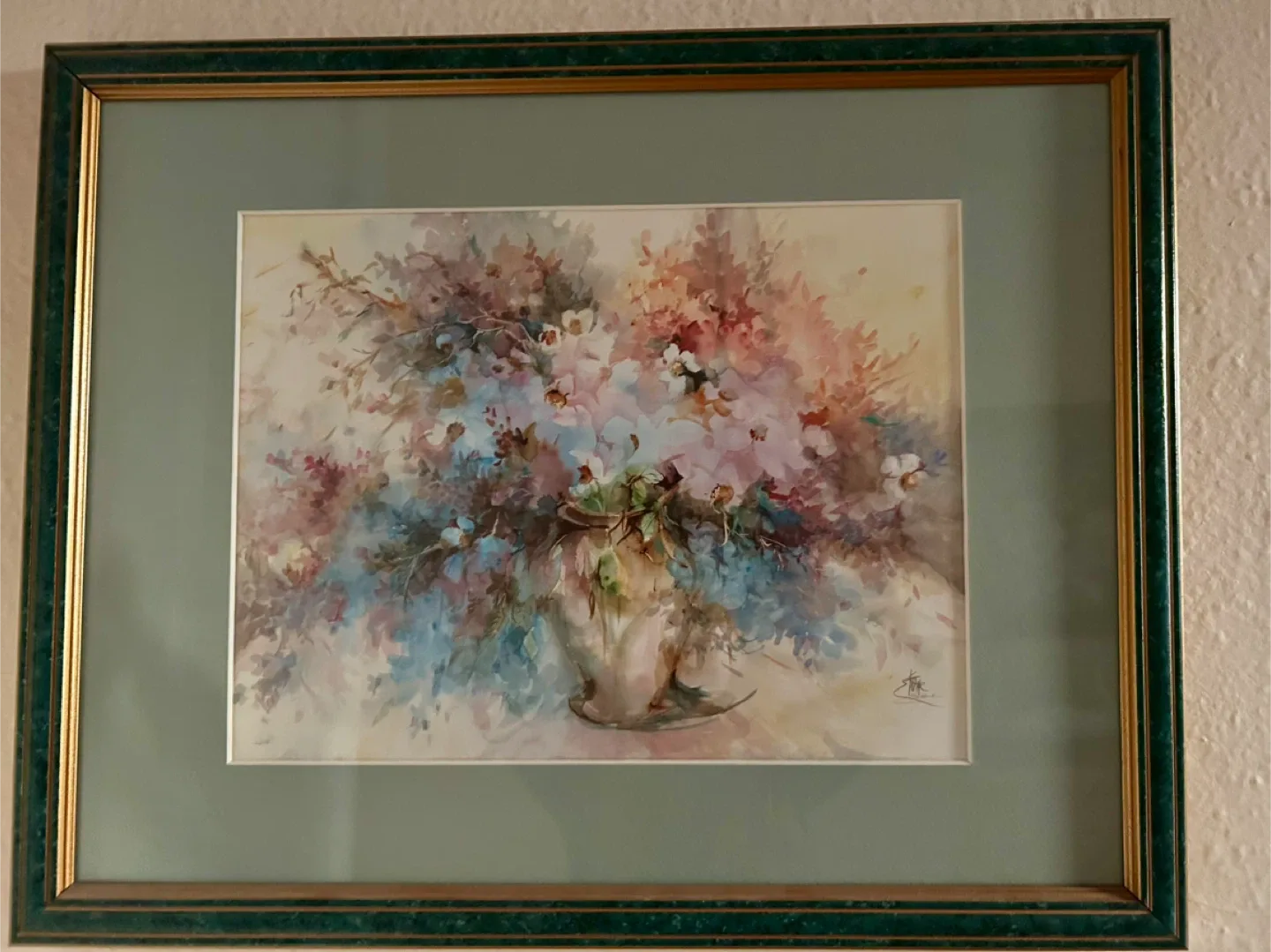 Framed Floral Watercolor Print