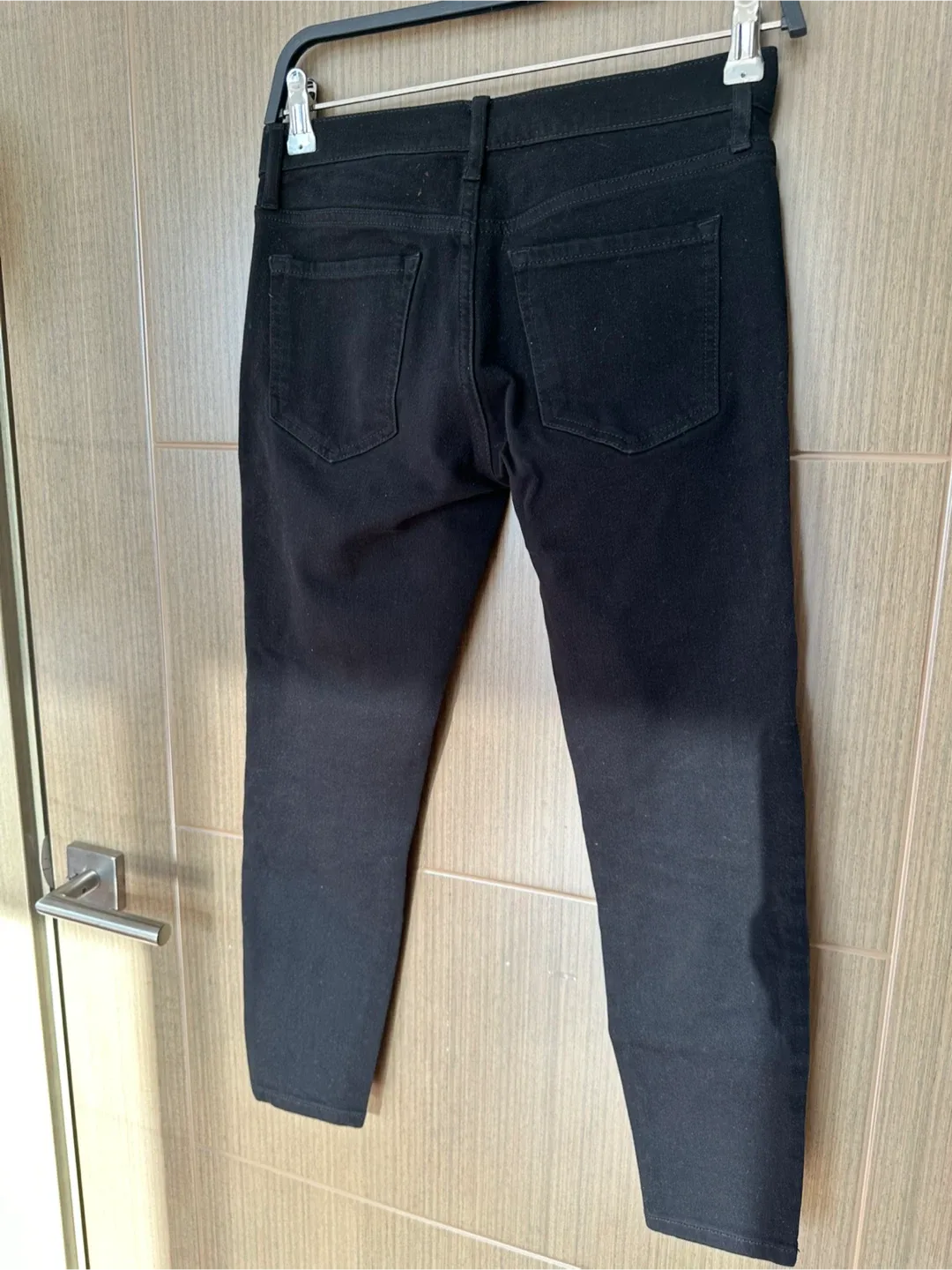 Banana Republic Mid-Rise Skinny Black Jeans - Size 26 Petite image indicator(3)