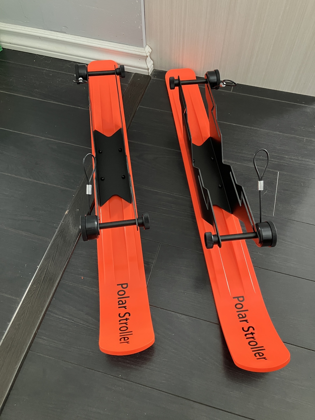 Polar Stroller Skis - Orange - photo 3