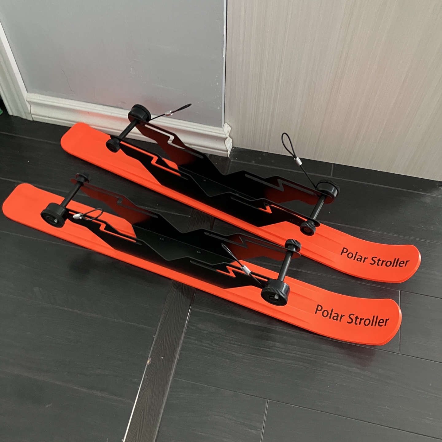 Polar Stroller Skis - Orange