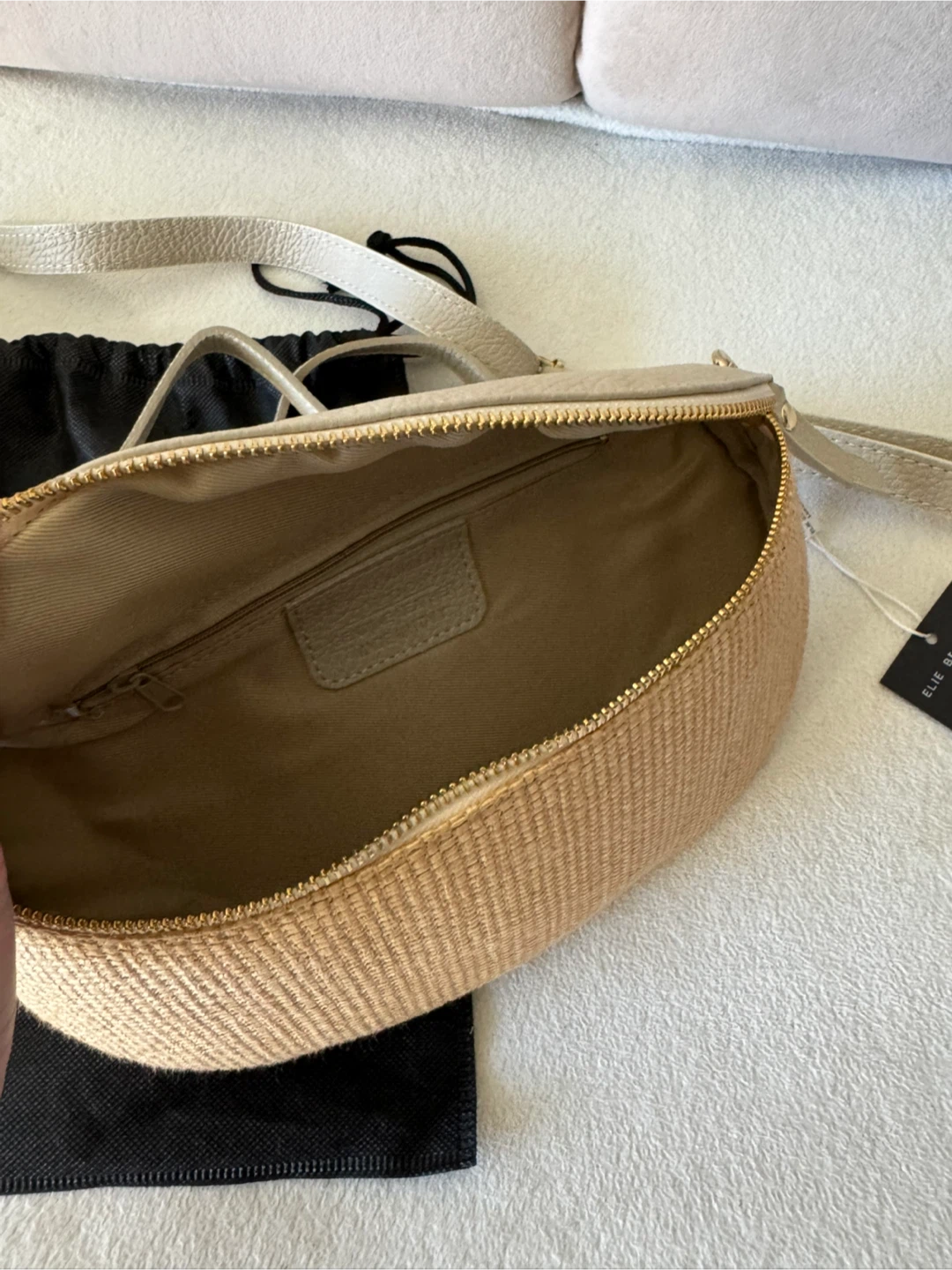 Woven/Leather Sling Bag - New! - photo 3