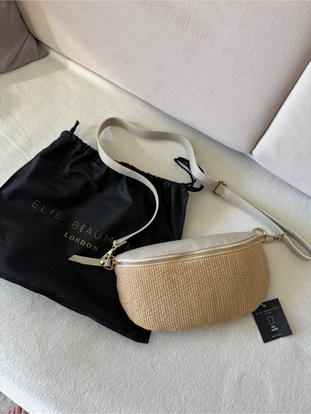 Woven/Leather Sling Bag - New! - photo 5