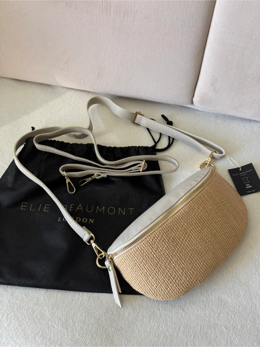 Woven/Leather Sling Bag - New! - photo 4