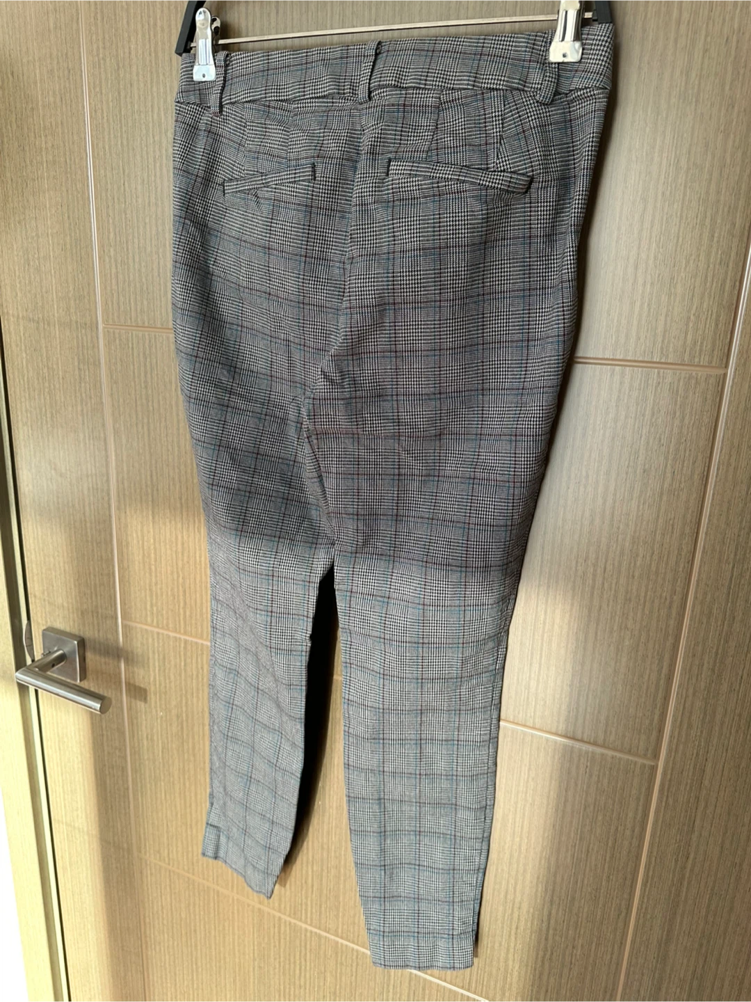 Plaid High Waist Skinny Pants - Size 2P - photo 3