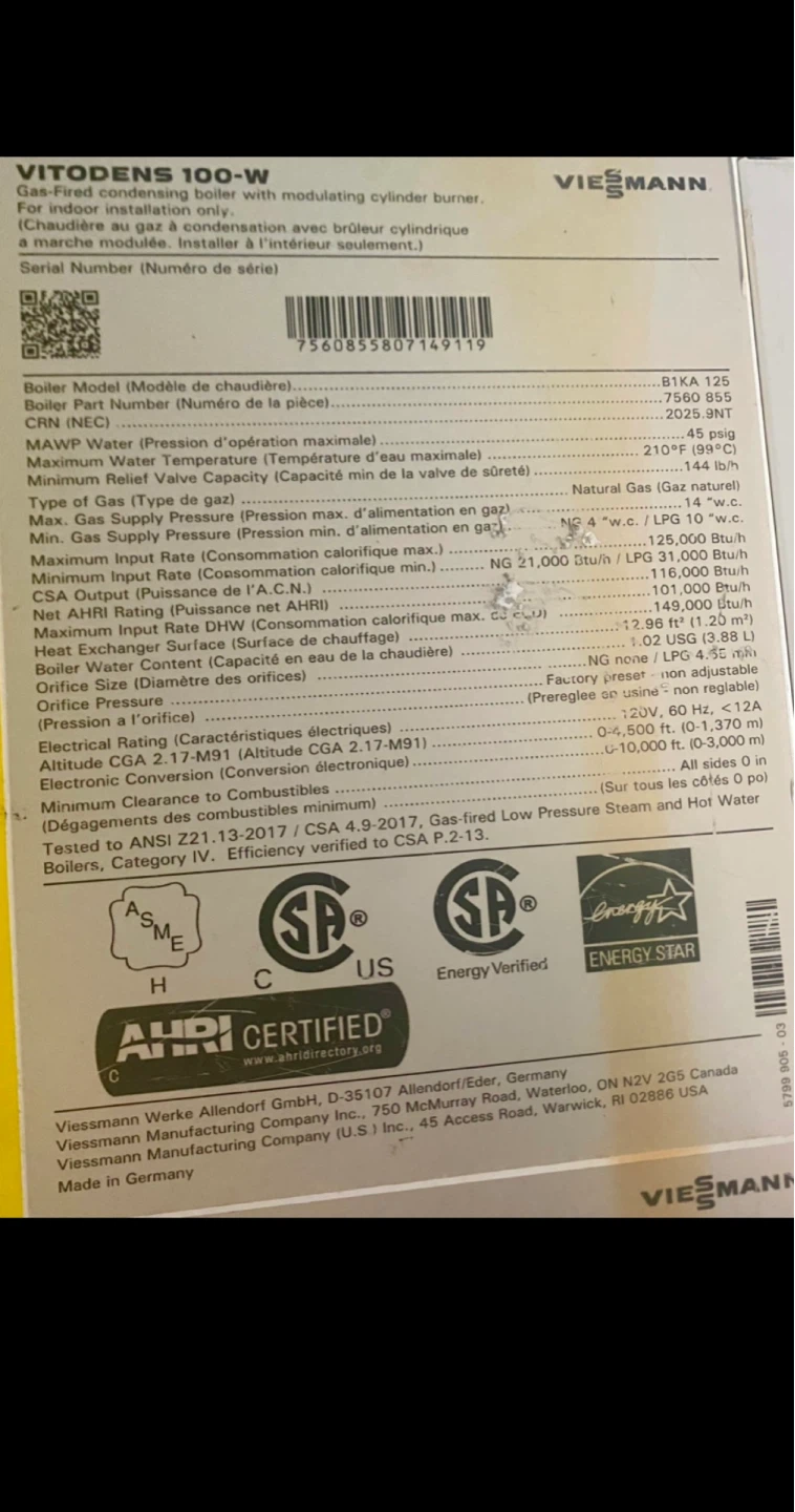 Viessmann Vitodens 100-W Gas Boiler - photo 2