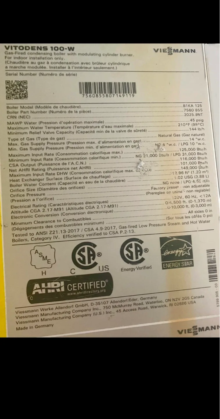 Viessmann Vitodens 100-W Gas Boiler image indicator(2)