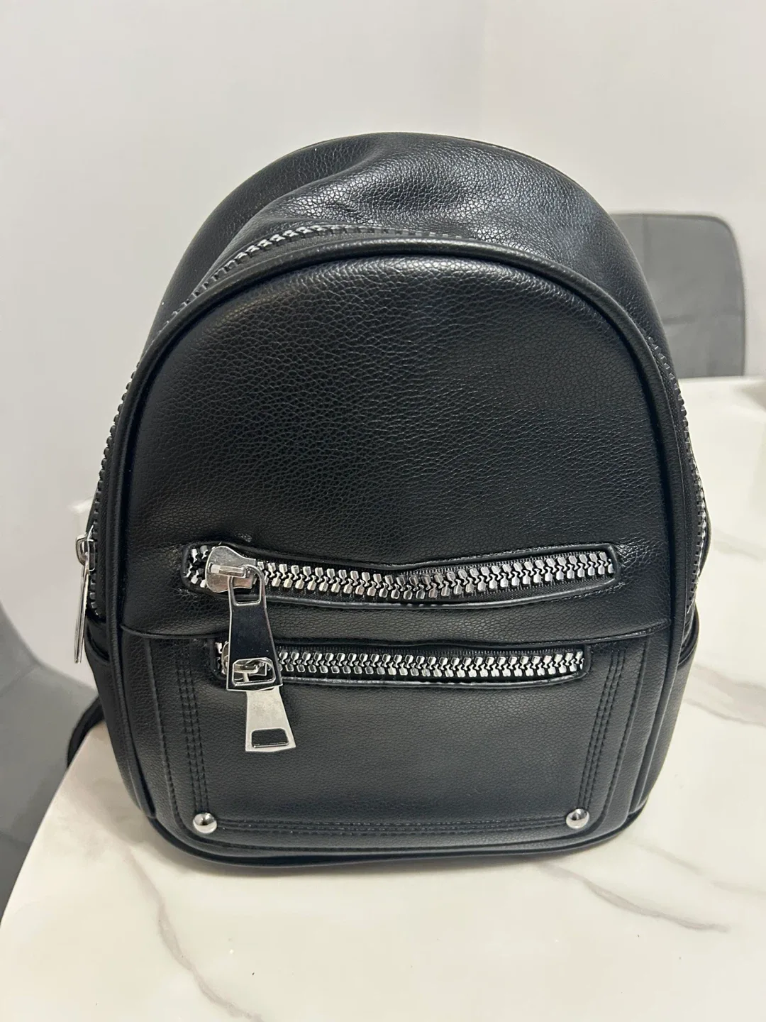 Black Mini Backpack