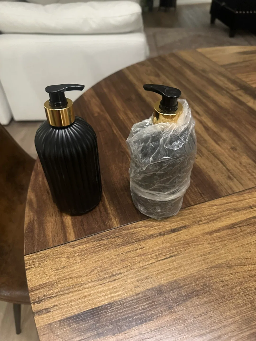 Black Soap Dispenser Set