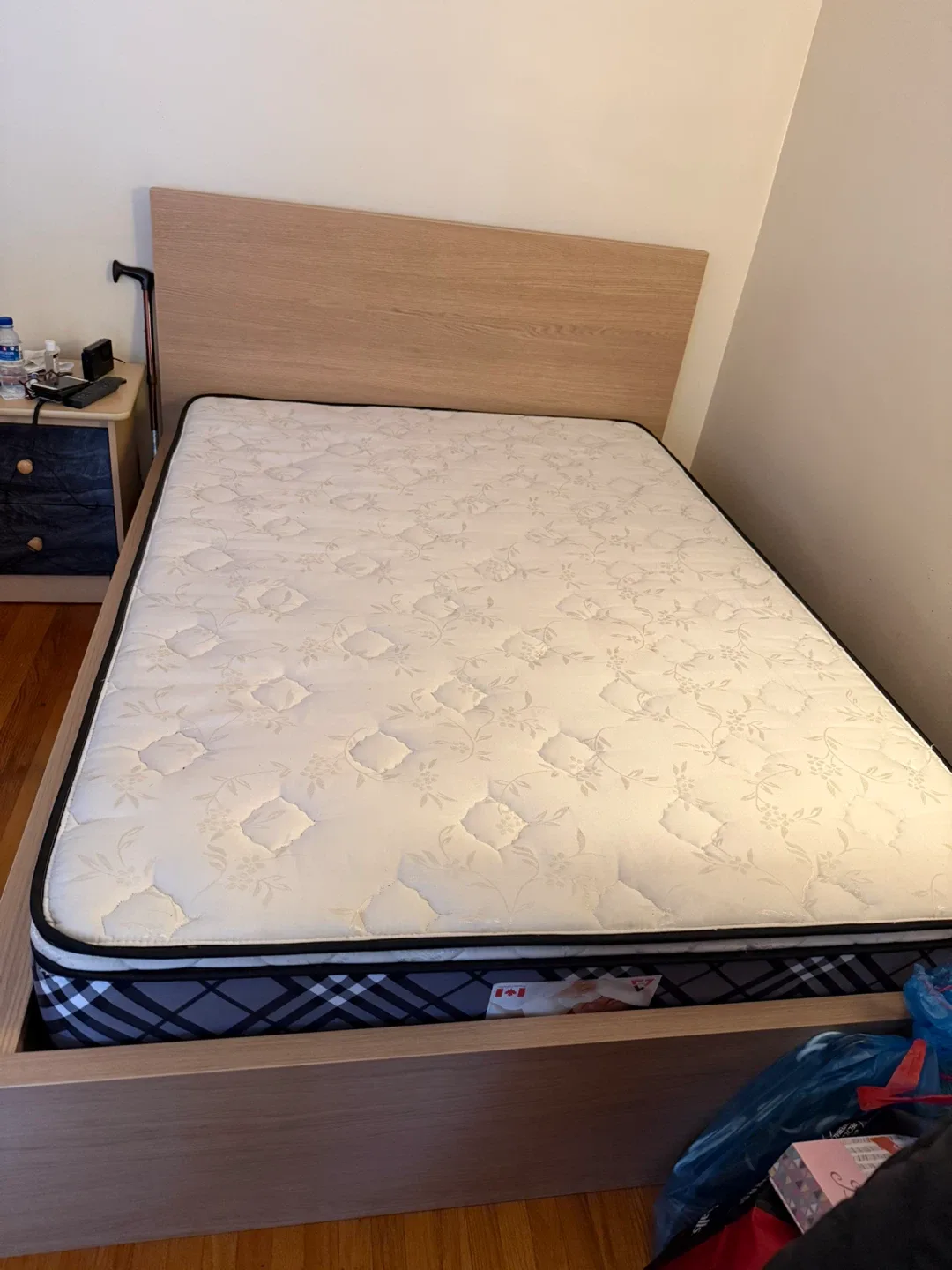 Double Bed Frame with Mattress