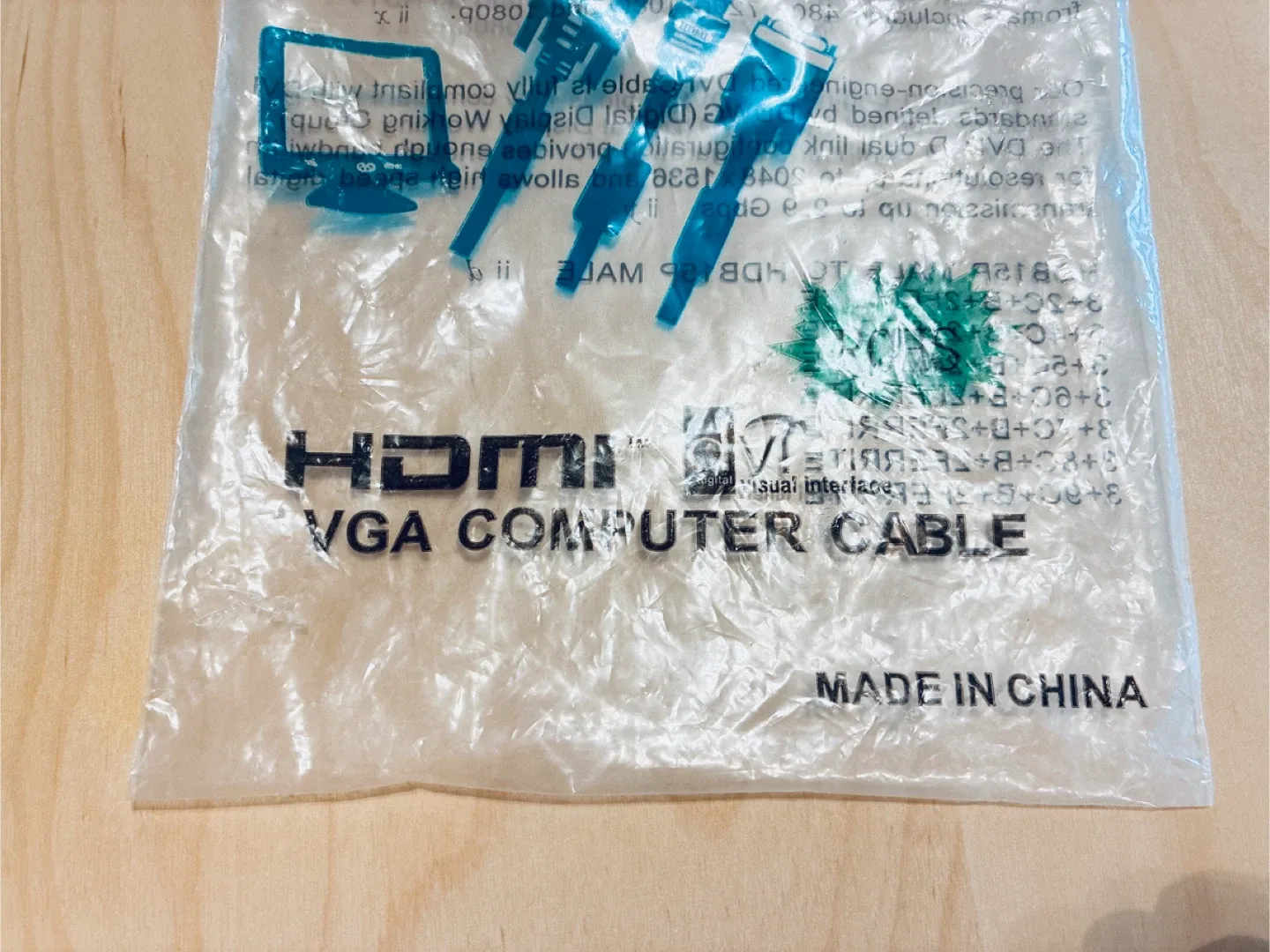 HDMI VGA Computer Cable 1.5M image indicator(3)