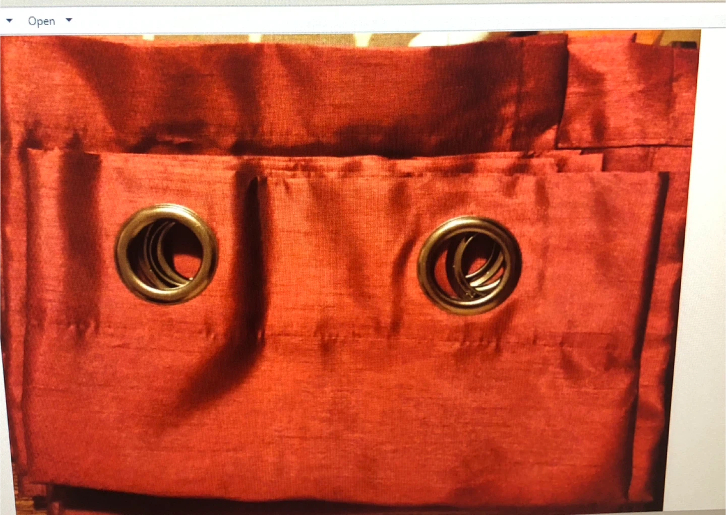 Curtains - Floral & Red