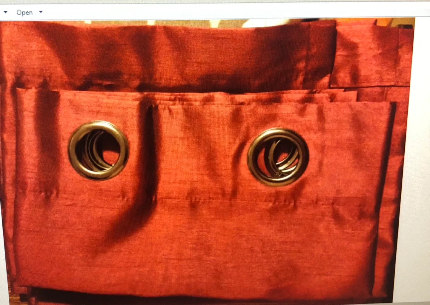 Curtains - Floral & Red