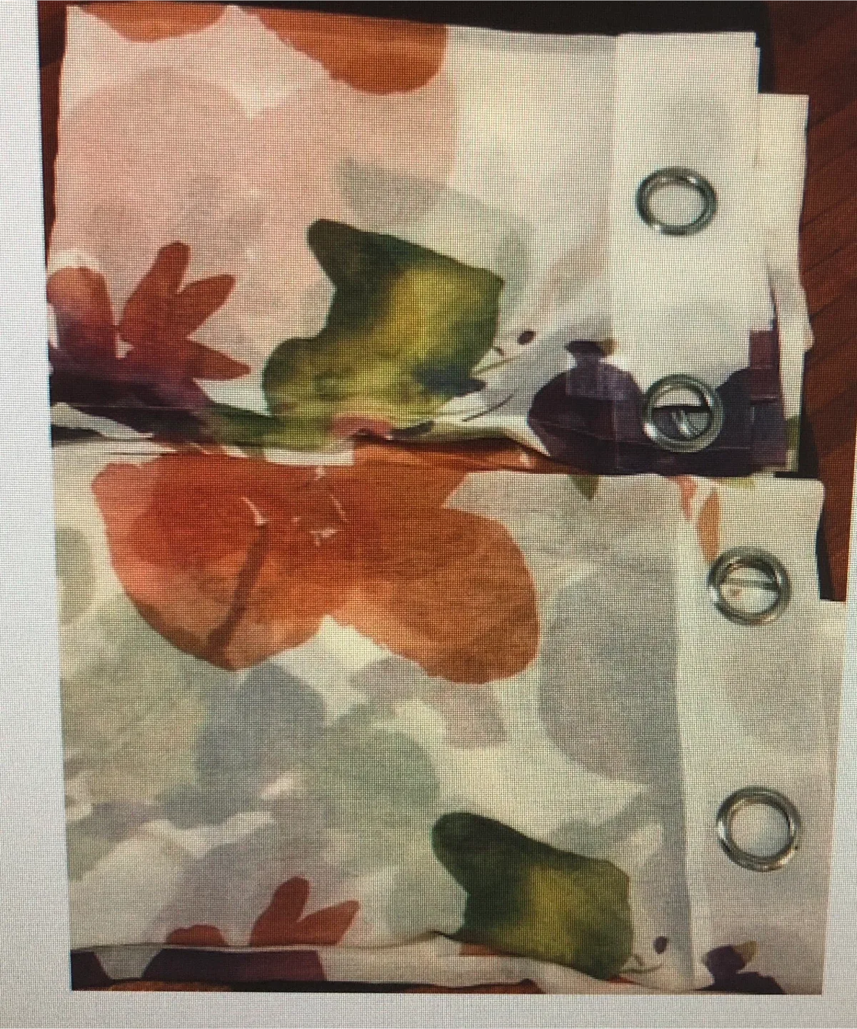 Curtains - Floral & Red