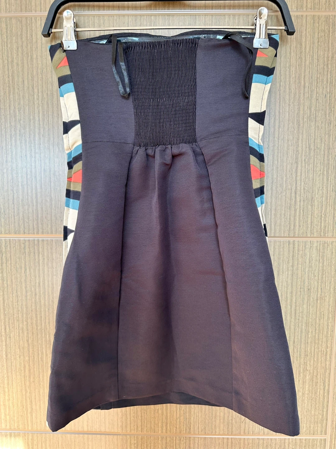 UO Strapless Mini Dress Geometric Pattern - photo 2