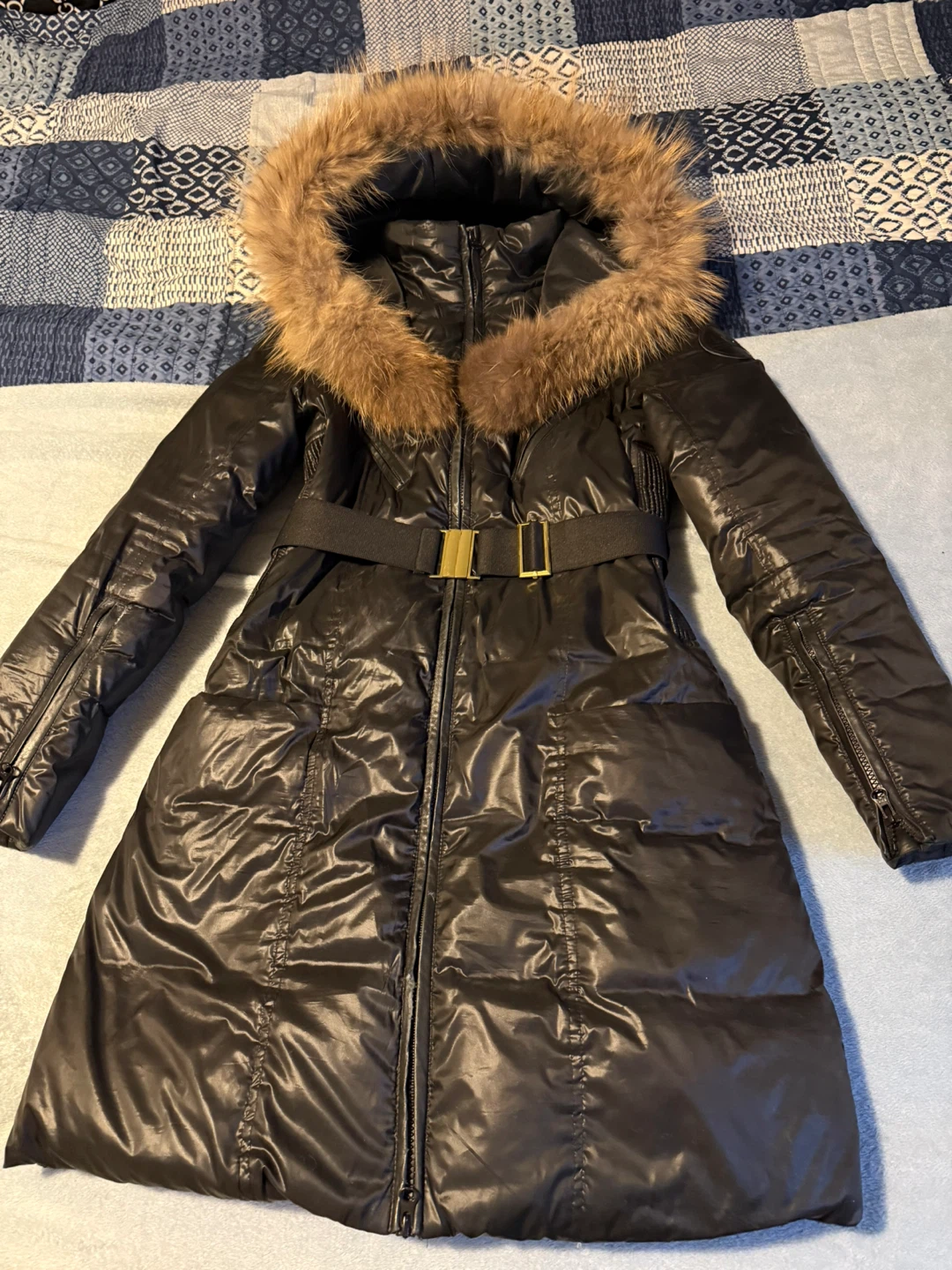 LMC Black Down Winter Coat with Fur Hood - photo 4