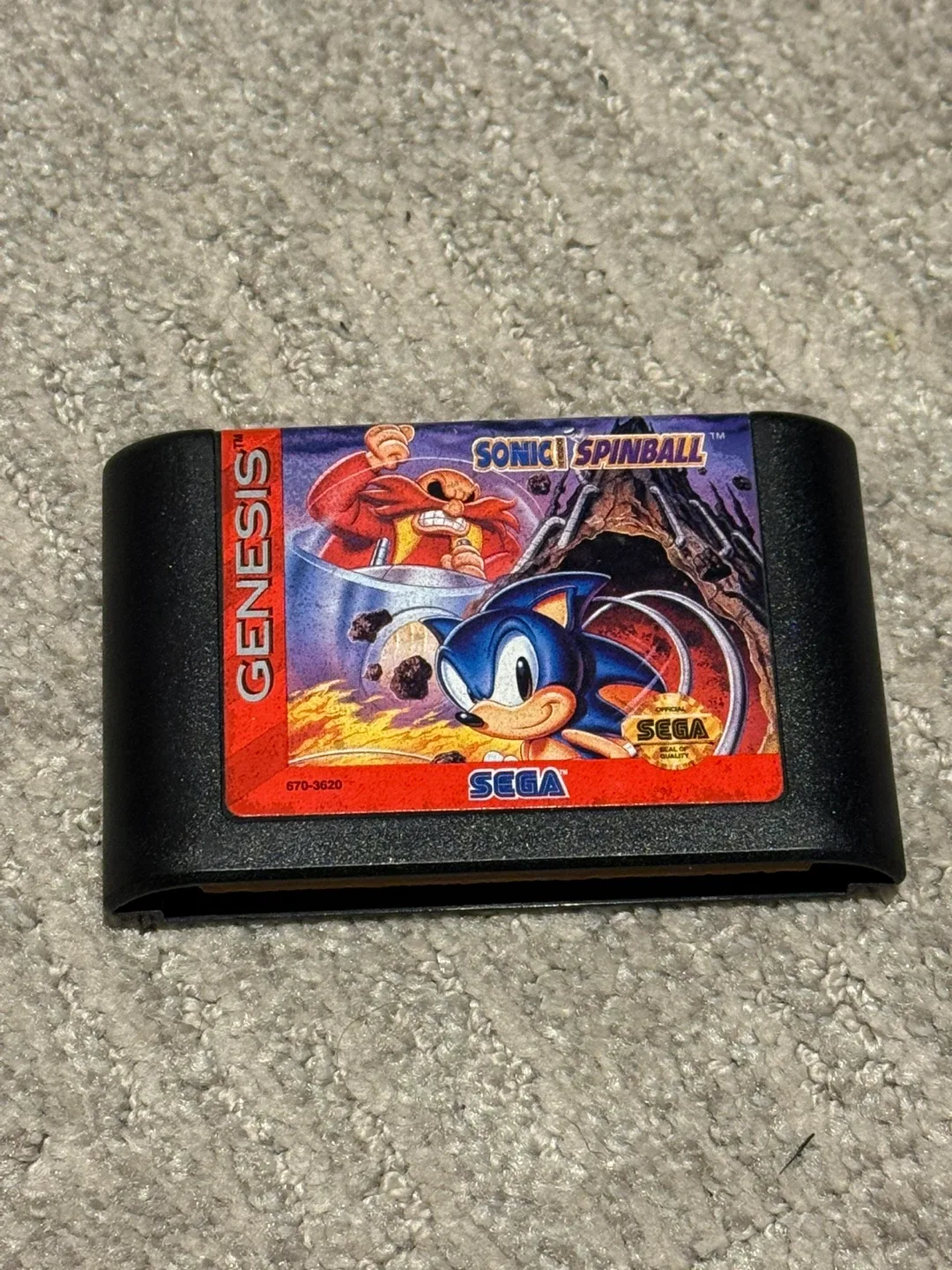 Sonic Spinball SEGA Genesis Game