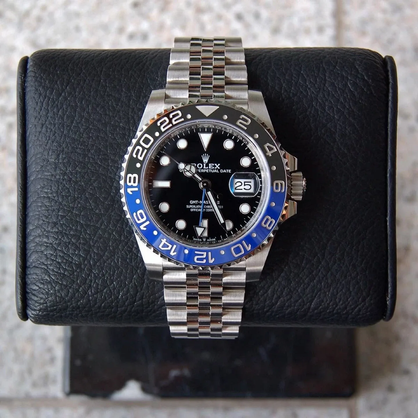 Rolex GMT-Master II "Batgirl" 40mm Jubilee 126710BLNR