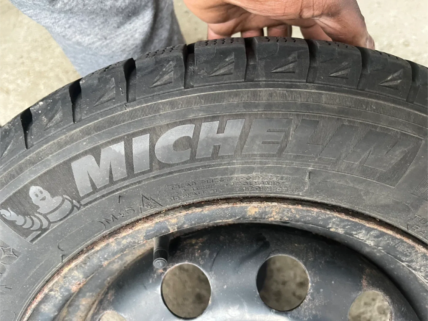 4 x 4.108 winter black metal rims. image indicator(4)