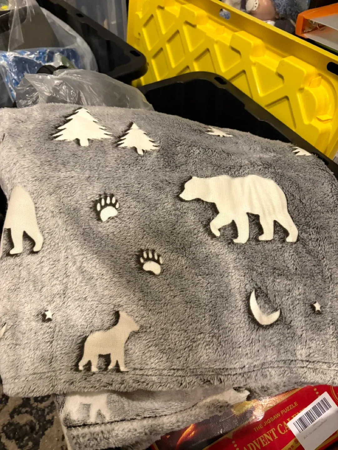 UOFON Glow in the Dark Bear Blanket