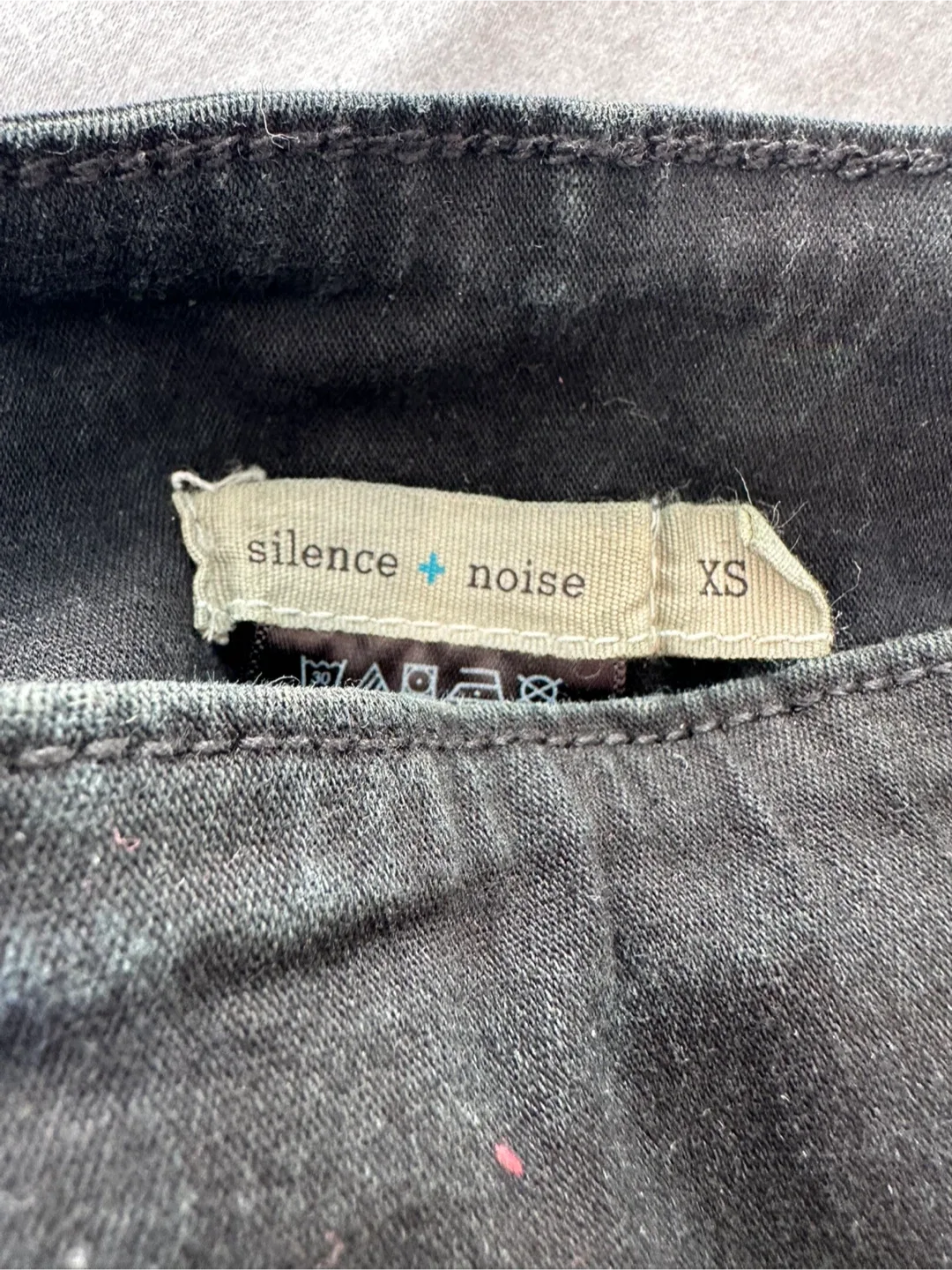 UO Silence + Noise Black Lace Trim Mini Skirt - XS image indicator(2)