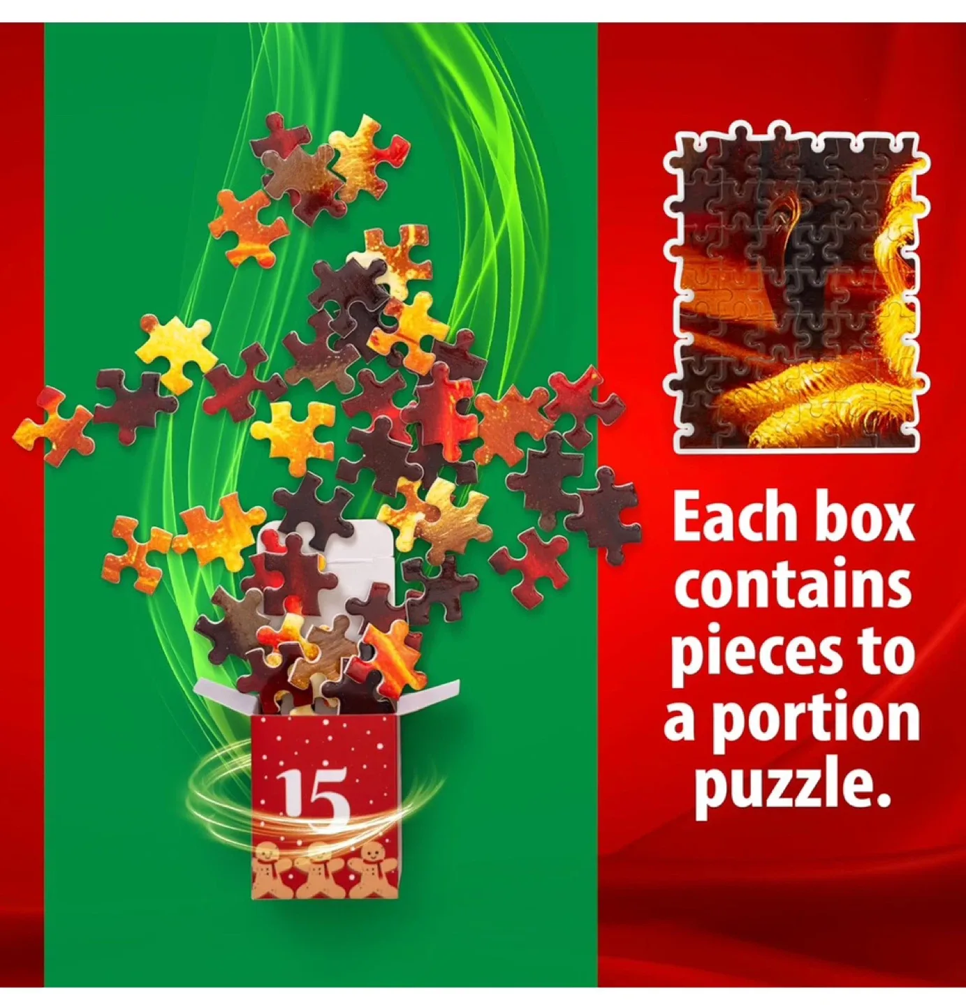 NEW Santa Christmas Advent Calendar Puzzle image indicator(2)