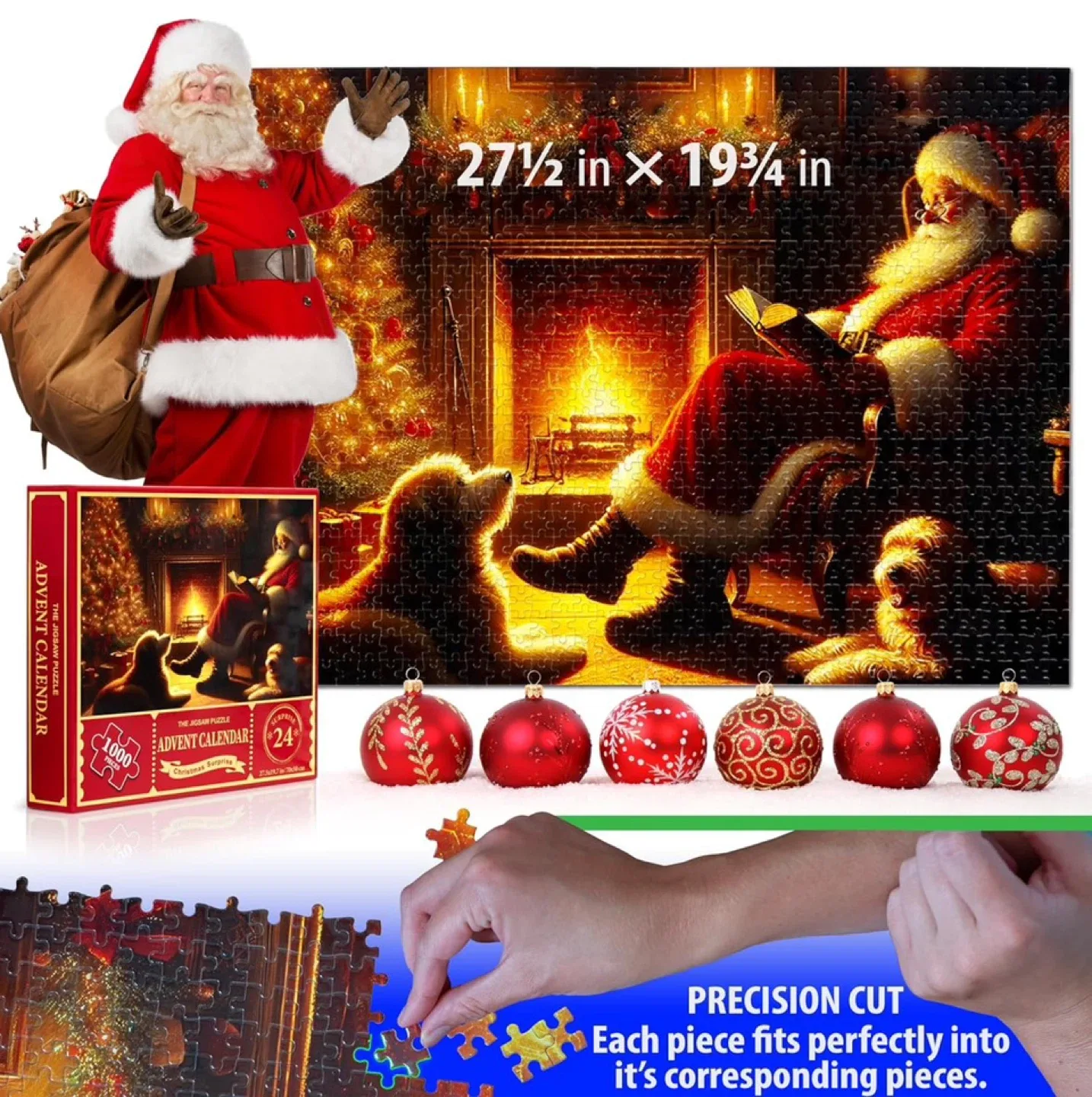 NEW Santa Christmas Advent Calendar Puzzle image indicator(4)