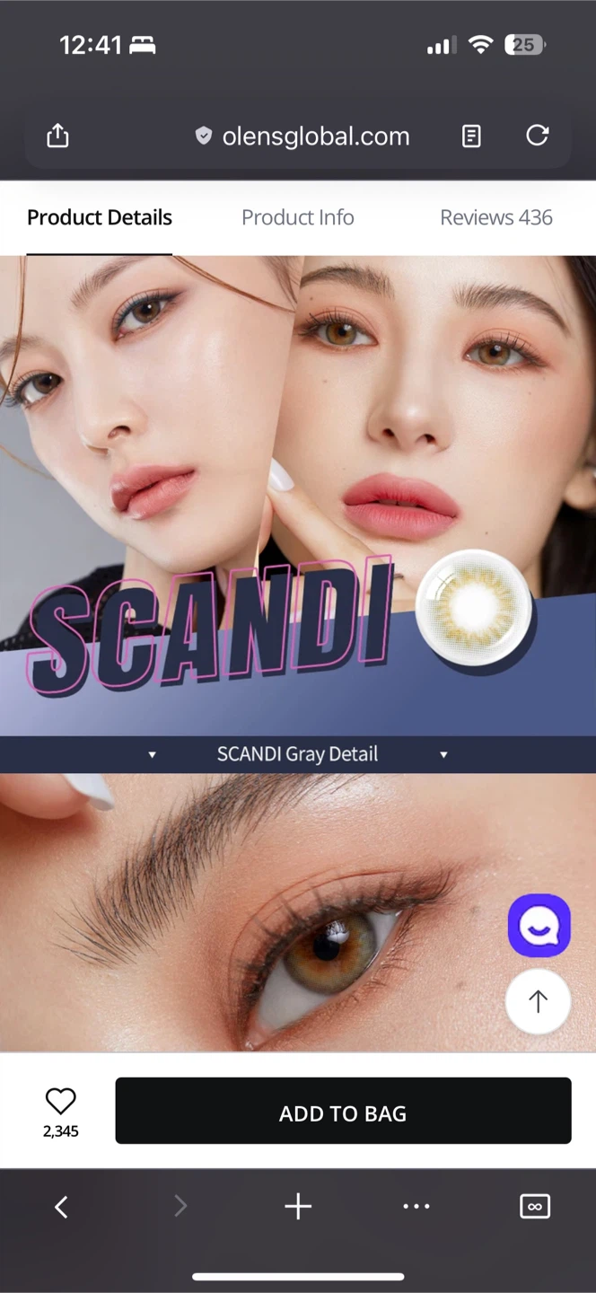 Olens Scandi 1Day Gray Contact Lenses (20p) - photo 2