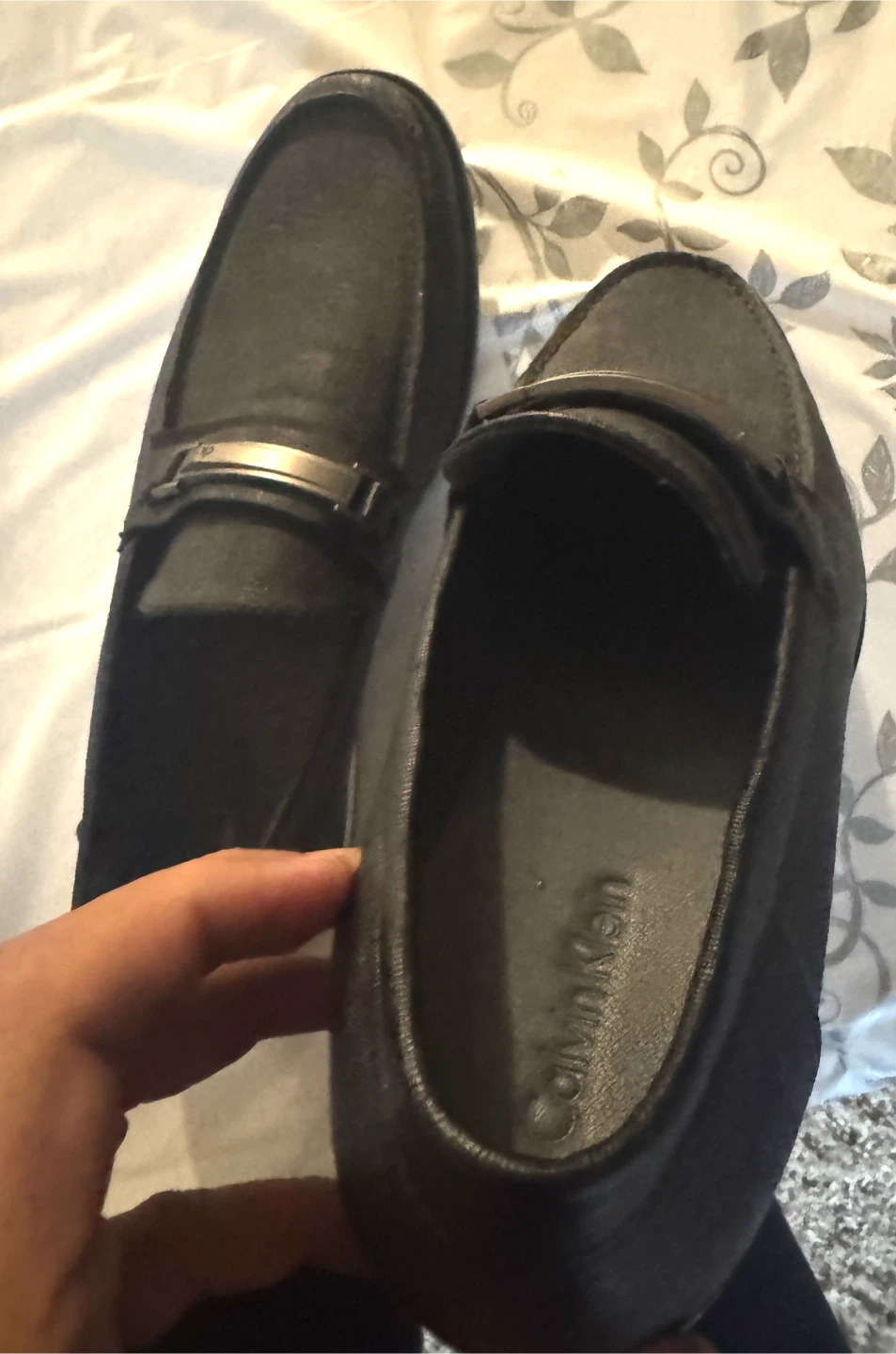 Calvin Klein Men's dark grey Loafers, size 9.5 - photo 4